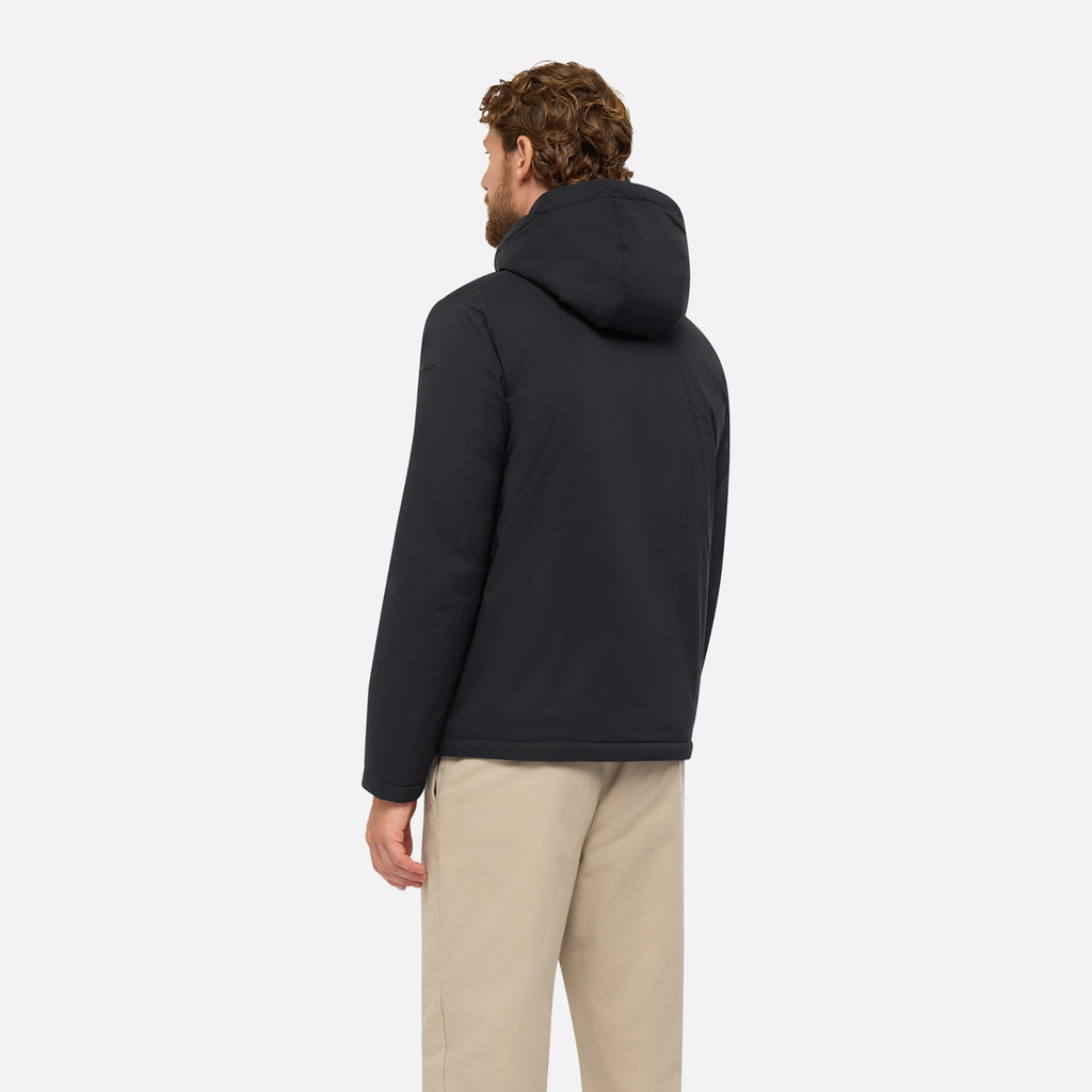 Short down jacket AURELIO MAN Black - image number 2 | GEOX