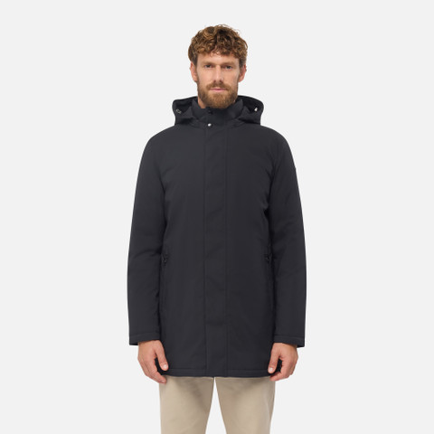 Doudoune longue AURELIO HOMME Noir - image number 1 | GEOX