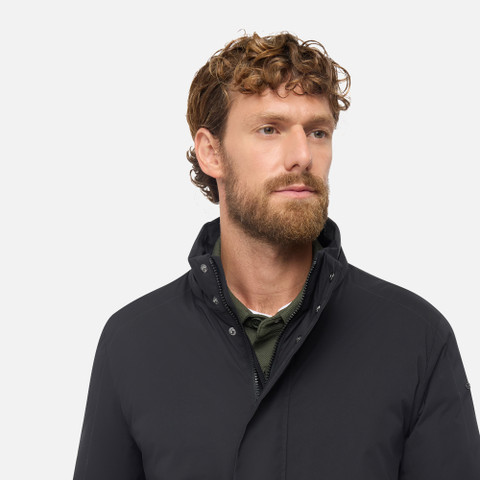 Doudoune longue AURELIO HOMME Noir - image number 3 | GEOX