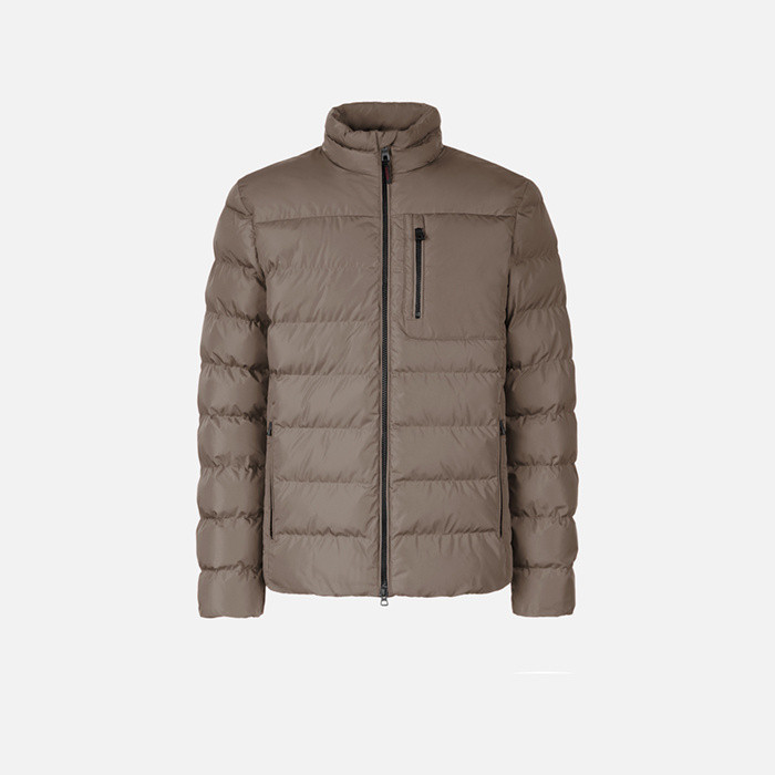 Veste matelassée SNAKE 2.0 HOMME Marron foncé | GEOX
