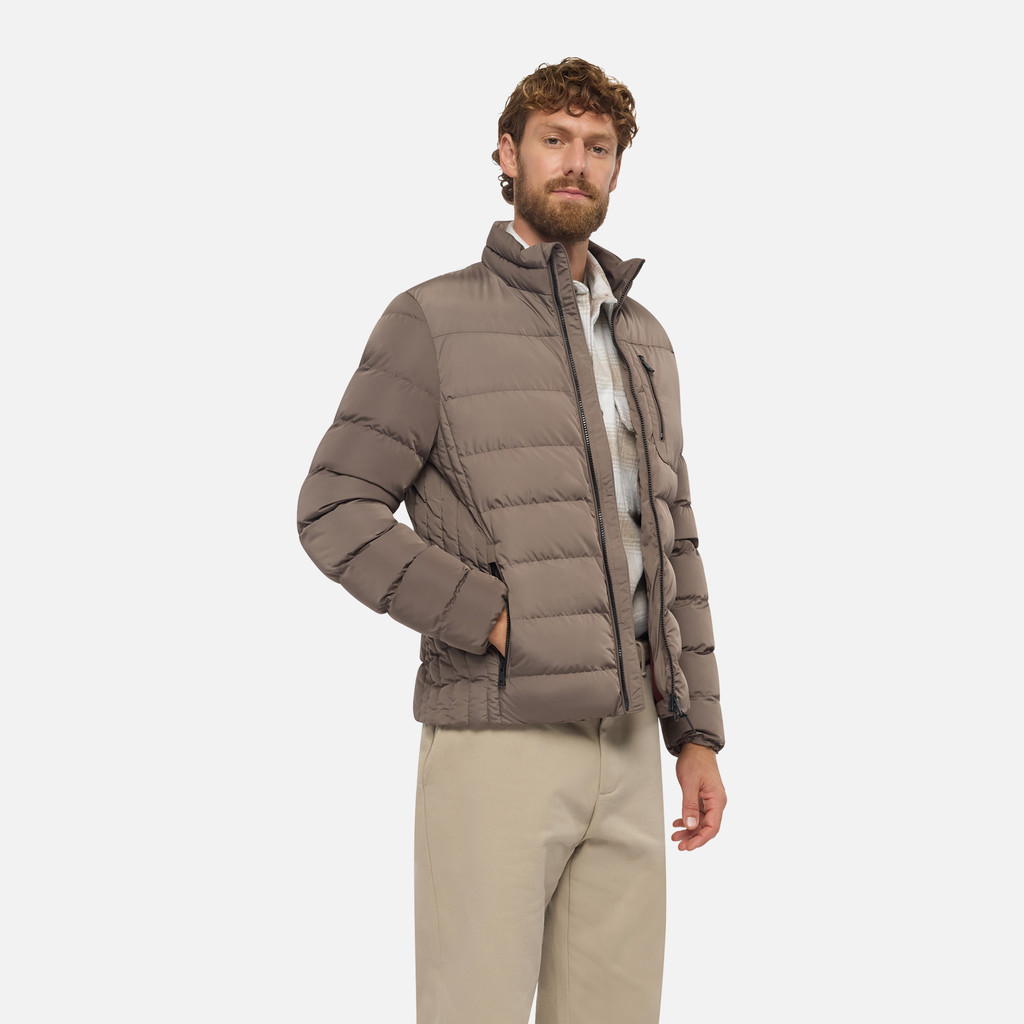 Steppjacke SNAKE 2.0 HERR Dunkelbraun - image number 0 | GEOX