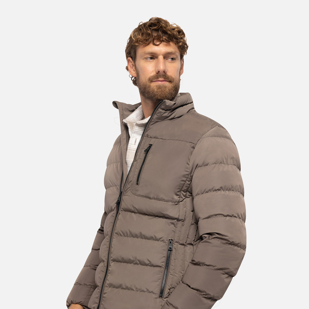 Steppjacke SNAKE 2.0 HERR Dunkelbraun - image number 3 | GEOX