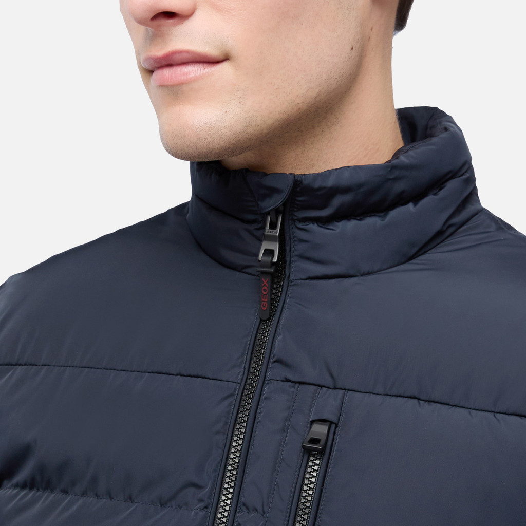 Synthetic down jacket SNAKE 2.0 MAN Sky captain - image number 3 | GEOX