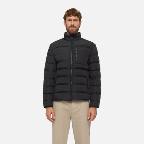 Quilted jacket SNAKE 2.0 MAN Black - image number 1 | GEOX