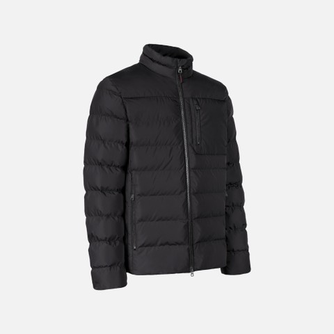 Quilted jacket SNAKE 2.0 MAN Black - image number 2 | GEOX