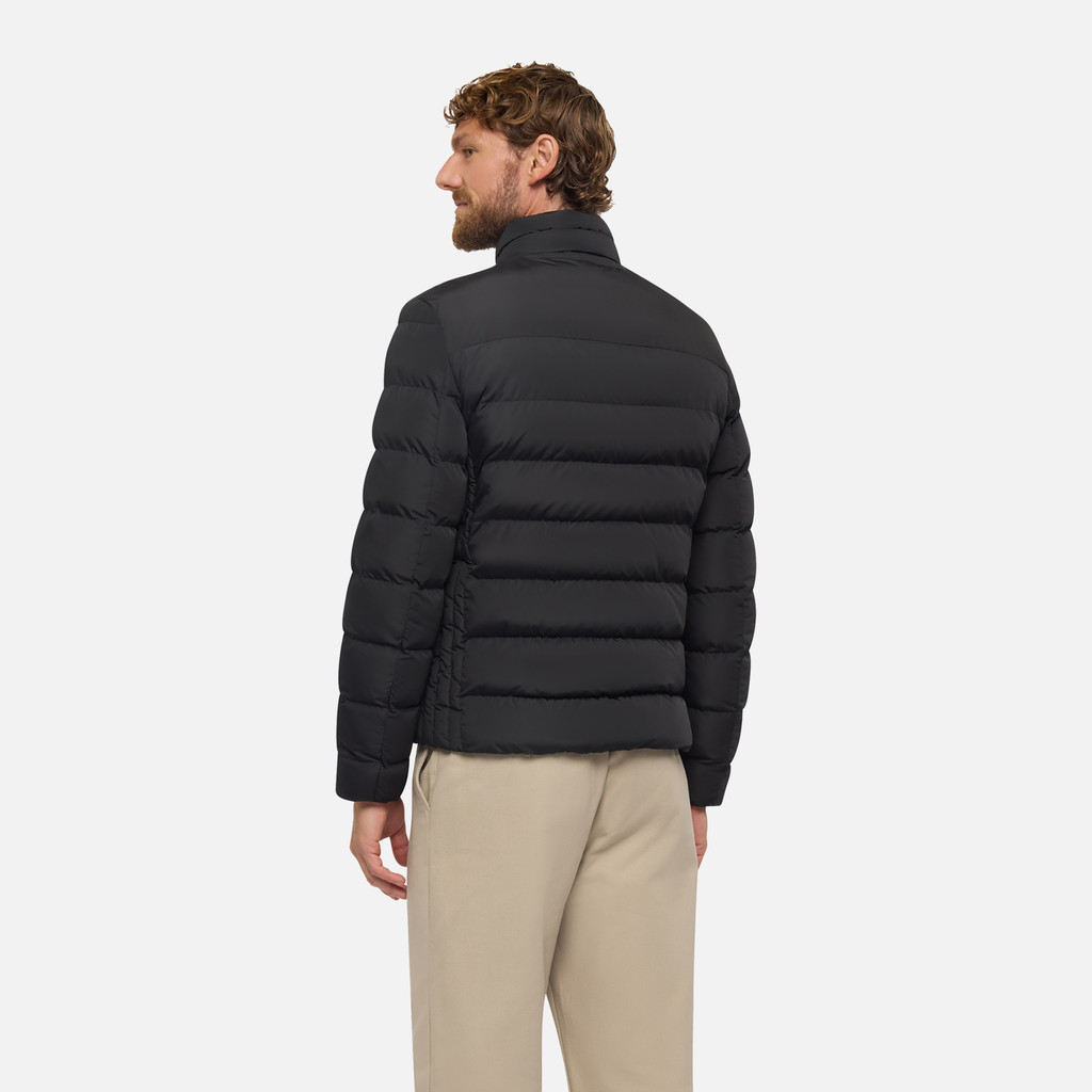 Quilted jacket SNAKE 2.0 MAN Black - image number 5 | GEOX