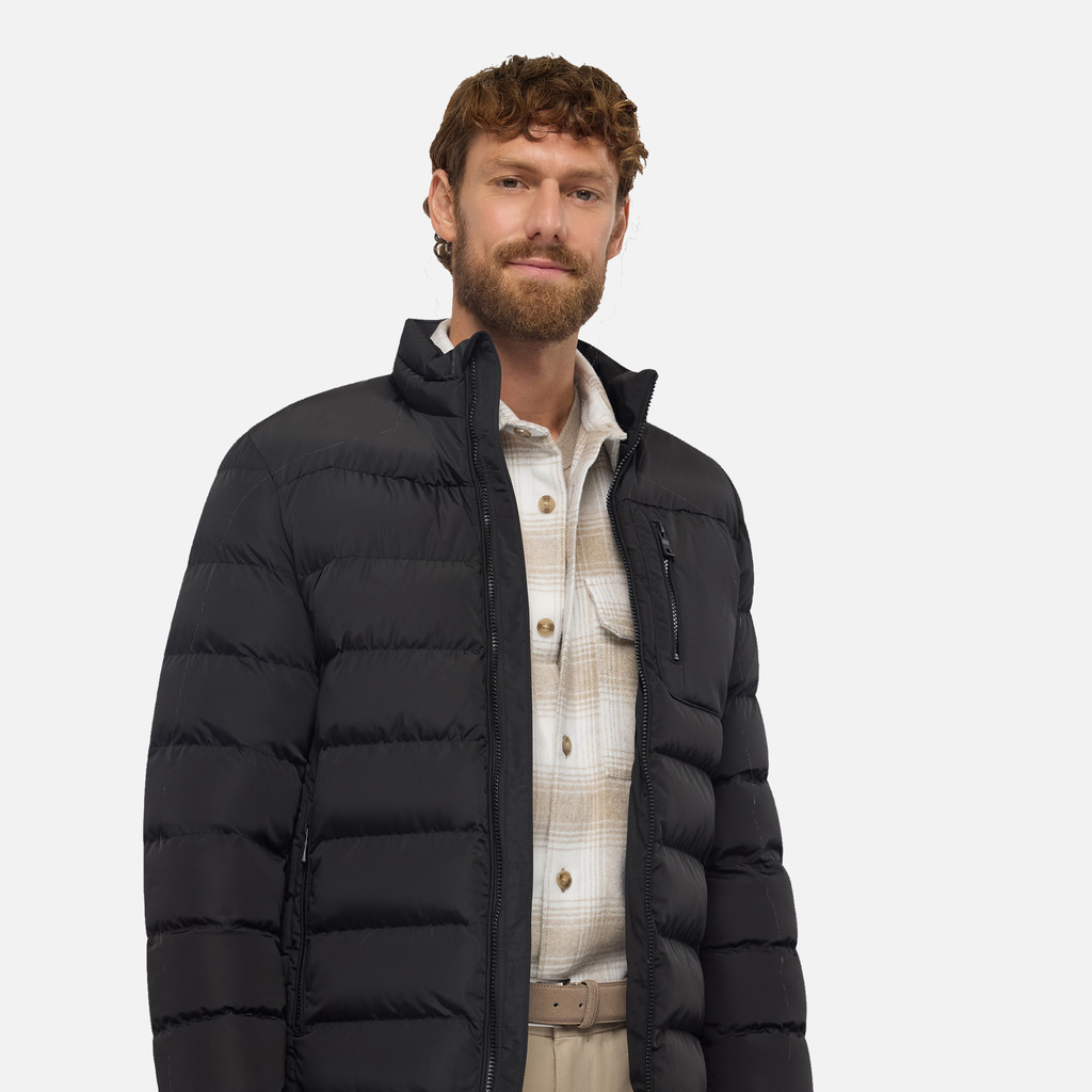 Quilted jacket SNAKE 2.0 MAN Black - image number 8 | GEOX