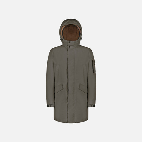 Langer Parka VELLETRI HERR Dunkelbraun | GEOX