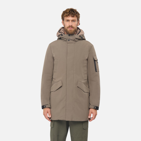 Langer Parka VELLETRI HERR Dunkelbraun - image number 1 | GEOX