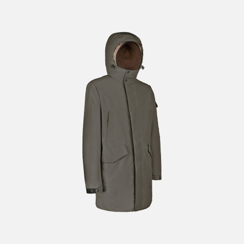 Langer Parka VELLETRI HERR Dunkelbraun - image number 2 | GEOX