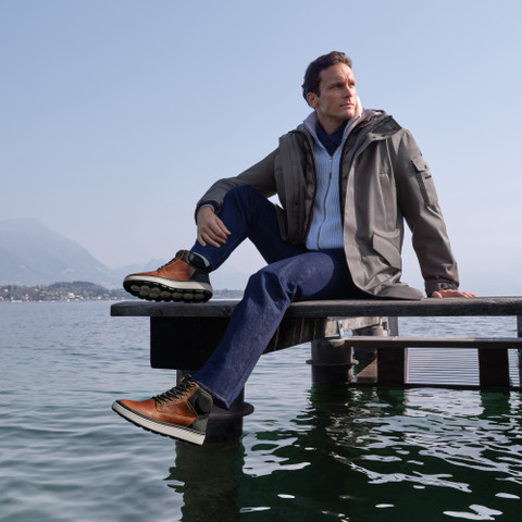 Langer Parka VELLETRI HERR Dunkelbraun - image number 9 | GEOX