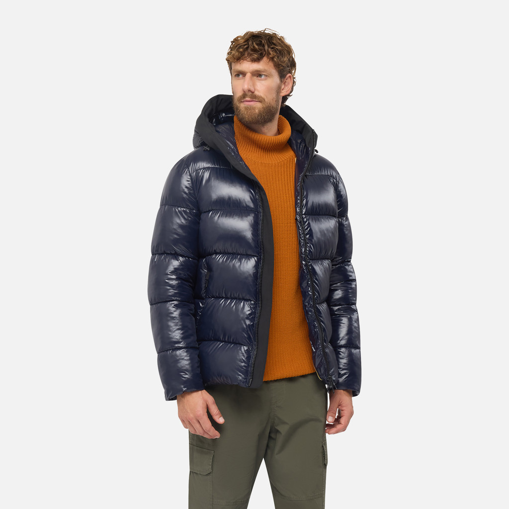 Quilted parka SPHERICA MAN Sky captain - image number 3 | GEOX