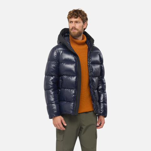 Quilted parka SPHERICA MAN Sky captain - image number 3 | GEOX