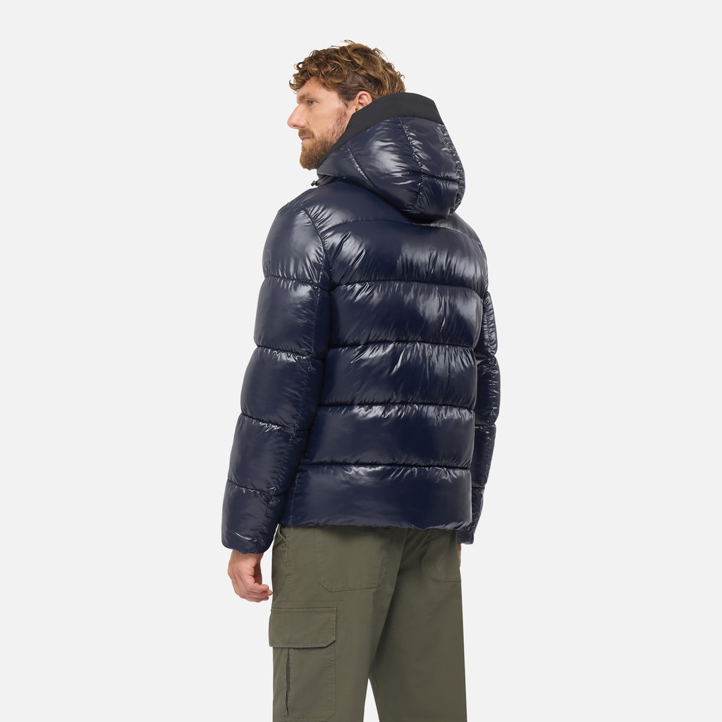 Quilted parka SPHERICA MAN Sky captain - image number 5 | GEOX