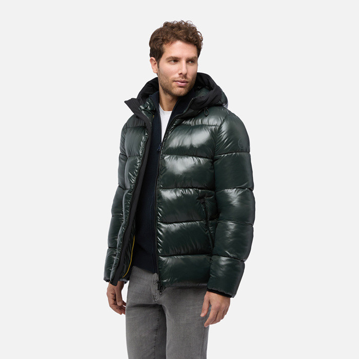 Parka trapuntato SPHERICA UOMO Verde petrolio | GEOX