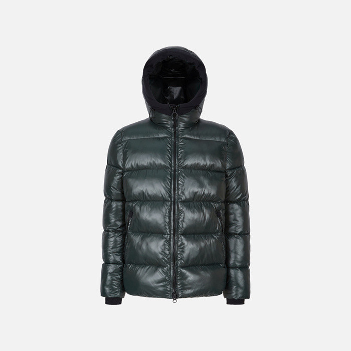 Quilted parka SPHERICA MAN Light scarab | GEOX