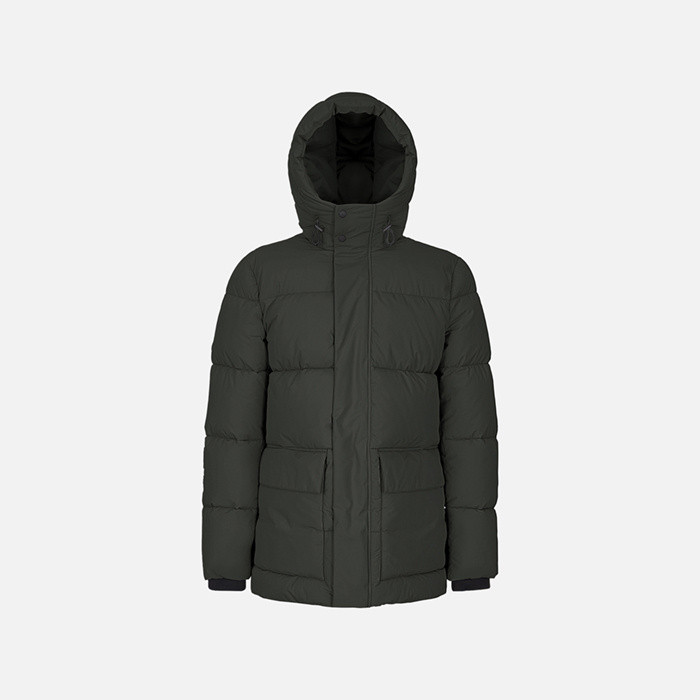 Quilted parka SPHERICA MAN Light scarab | GEOX