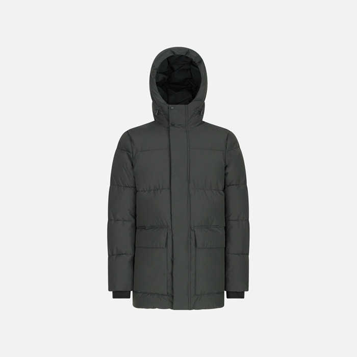 Quilted parka SPHERICA MAN Light scarab | GEOX
