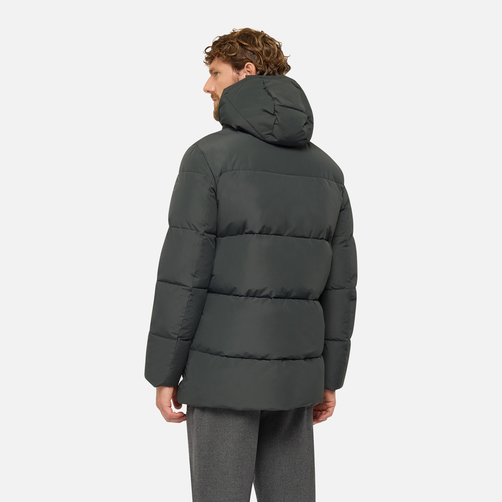 Quilted parka SPHERICA MAN Light scarab - image number 2 | GEOX