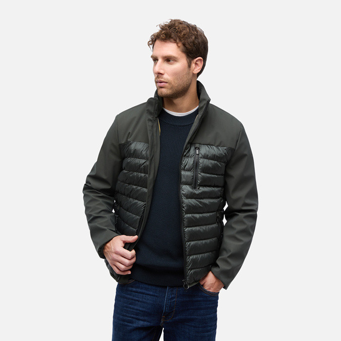 Veste matelassée SPHERICA HOMME Vert pétrole/Vert pétrole | GEOX