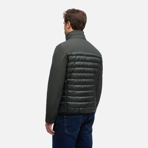 Quilted jacket SPHERICA MAN Light scarab/Light scarab - image number 5 | GEOX