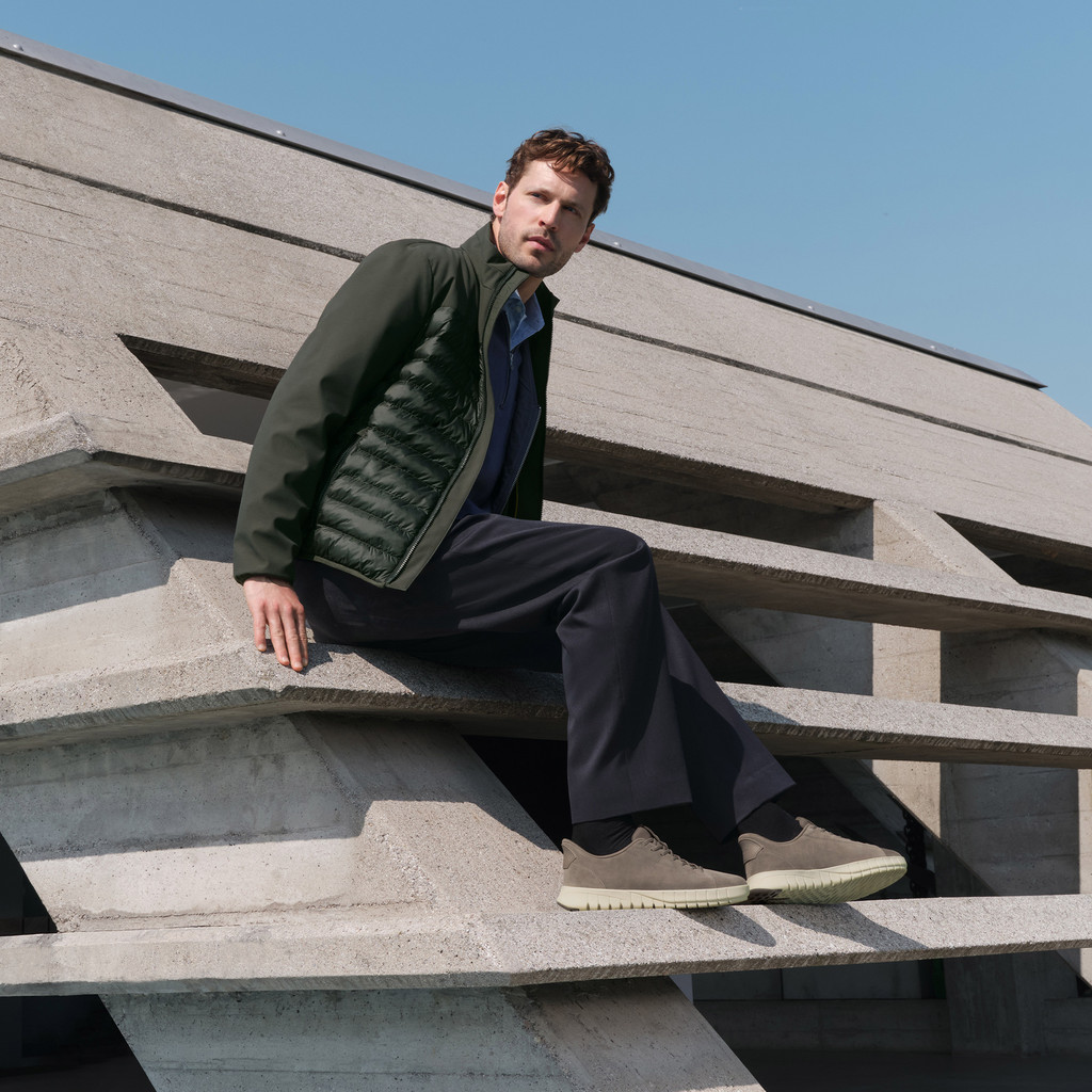 Quilted jacket SPHERICA MAN Light scarab/Light scarab - image number 9 | GEOX