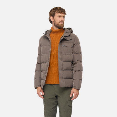 Parka matelassée PIEVE HOMME Marron foncé - image number 3 | GEOX