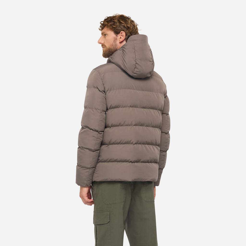 Parka matelassée PIEVE HOMME Marron foncé - image number 5 | GEOX