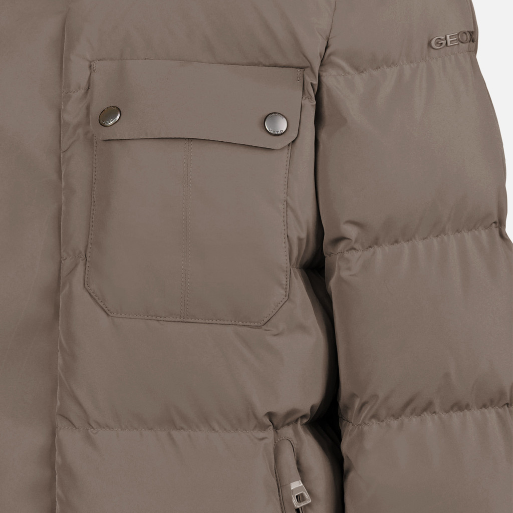 Quilted parka PIEVE MAN Bungee Cord - image number 4 | GEOX