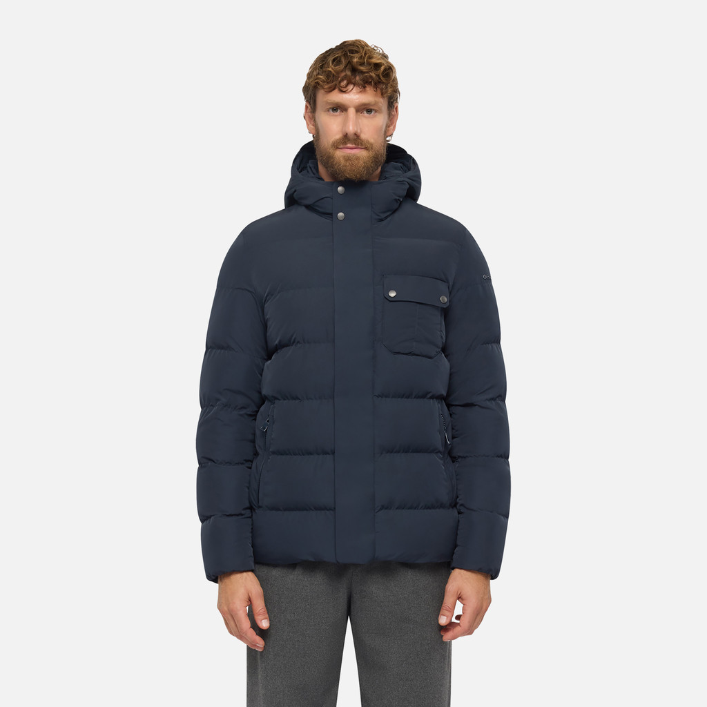 Parka matelassée PIEVE HOMME Bleu nuit - image number 1 | GEOX