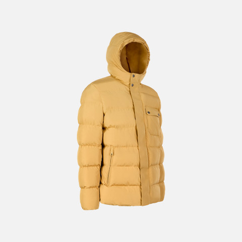 Quilted parka PIEVE MAN Honey mustard - image number 2 | GEOX