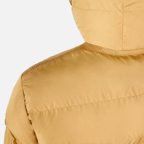 Quilted parka PIEVE MAN Honey mustard - image number 6 | GEOX