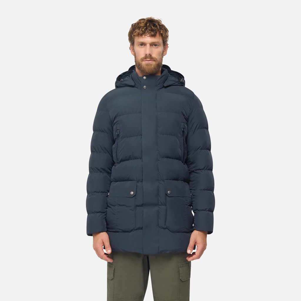 Quilted jacket PIEVE MAN Sky captain - image number 1 | GEOX