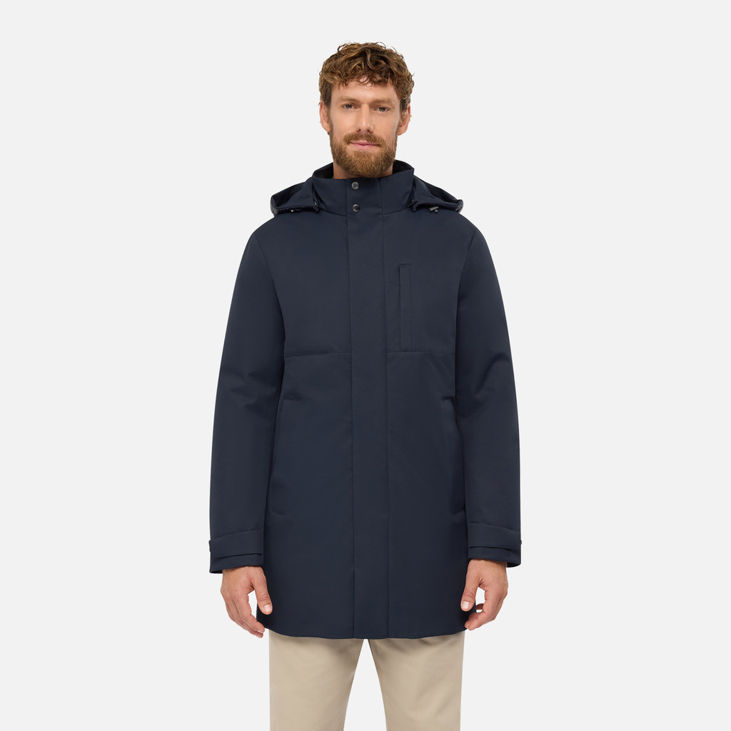 Synthetic down jacket AERANTIS MAN Sky captain - image number 1 | GEOX