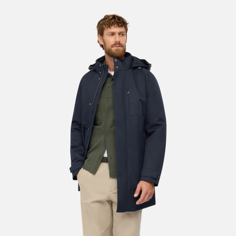 Synthetic down jacket AERANTIS MAN Sky captain - image number 3 | GEOX