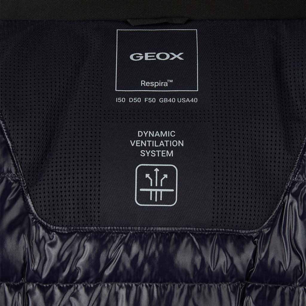 Synthetic down jacket AERANTIS MAN Sky captain - image number 8 | GEOX