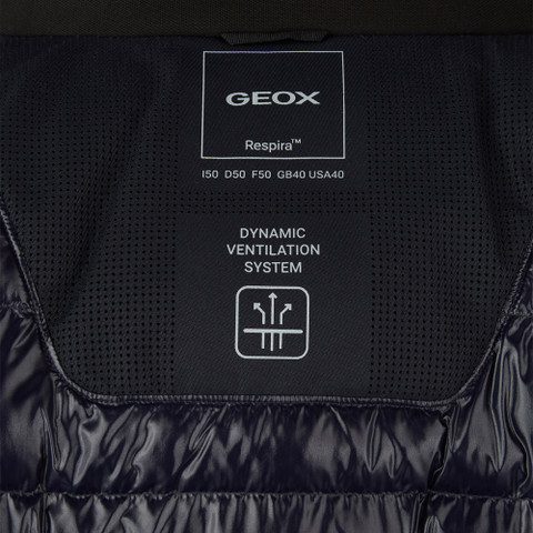 Synthetic down jacket AERANTIS MAN Sky captain - image number 8 | GEOX