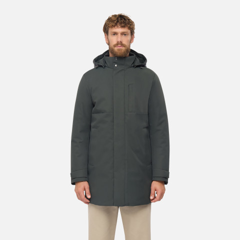 Synthetic down jacket AERANTIS MAN Light scarab - image number 1 | GEOX