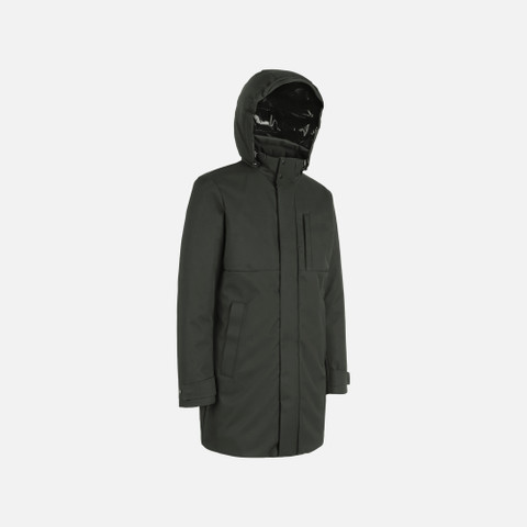 Synthetic down jacket AERANTIS MAN Light scarab - image number 2 | GEOX