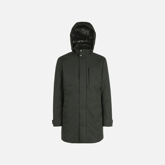 Veste en duvet synthétique AERANTIS HOMME Vert pétrole | GEOX