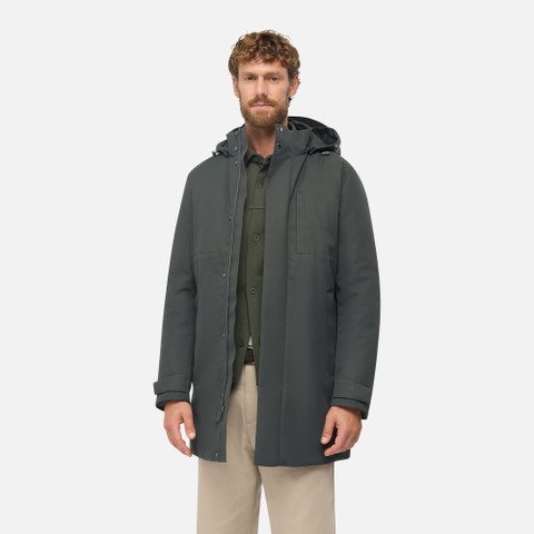 Synthetic down jacket AERANTIS MAN Light scarab - image number 3 | GEOX