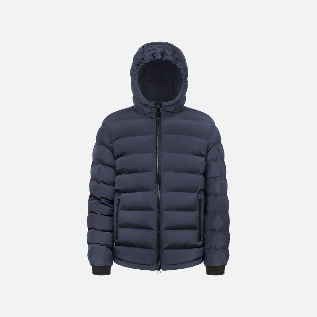 Quilted parka SPHERICA MAN Sky captain - image number 4 | GEOX