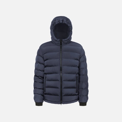 Quilted parka SPHERICA MAN Sky captain - image number 4 | GEOX