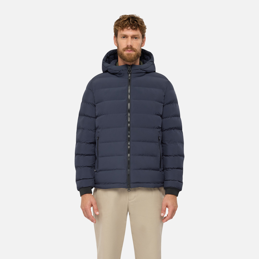Quilted parka SPHERICA MAN Sky captain - image number 1 | GEOX