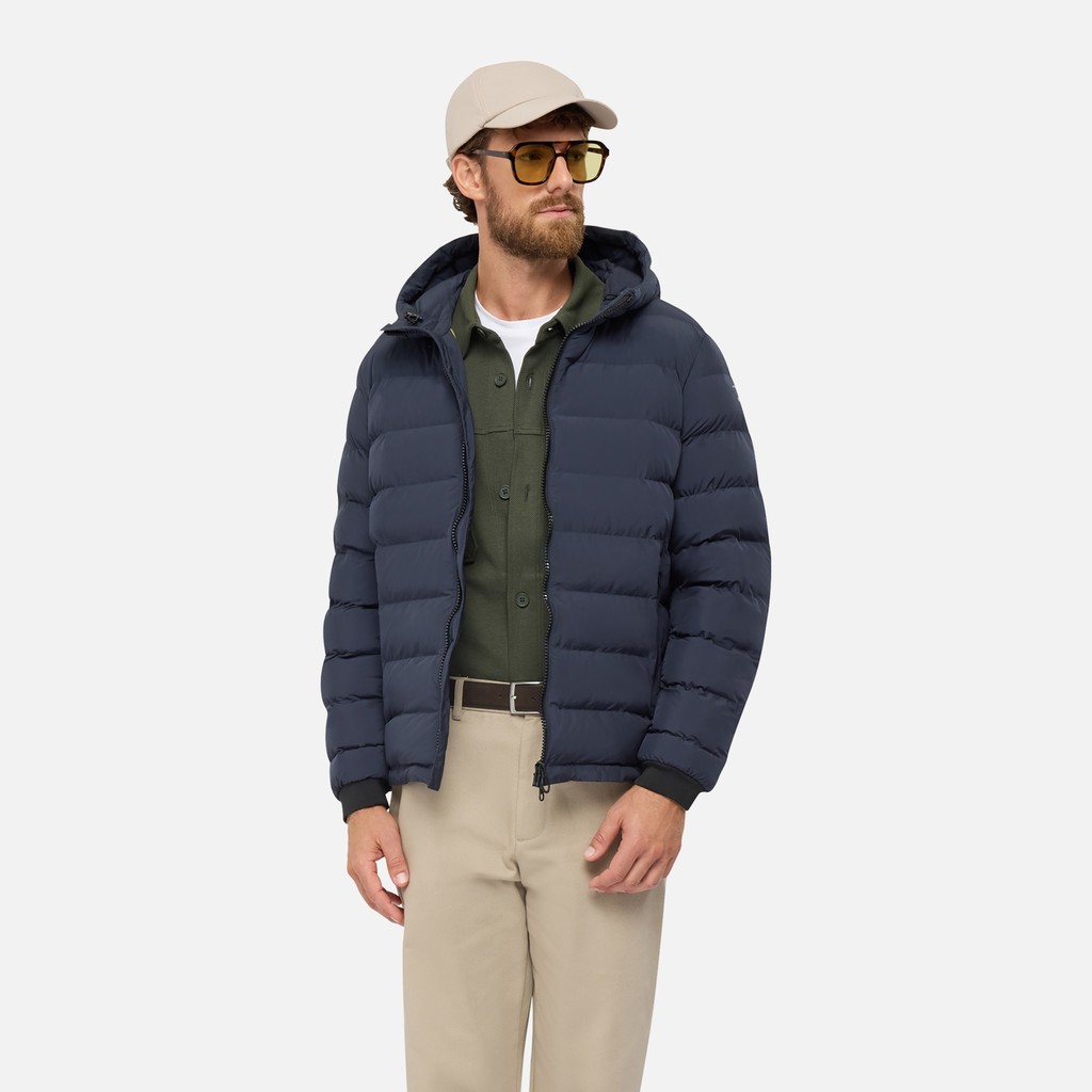 Quilted parka SPHERICA MAN Sky captain - image number 0 | GEOX