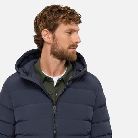 Quilted parka SPHERICA MAN Sky captain - image number 3 | GEOX