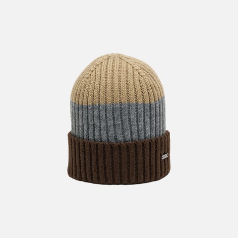 Cap YVAN MAN Coffee bean/Melange grey/Aluminum - image number 0 | GEOX