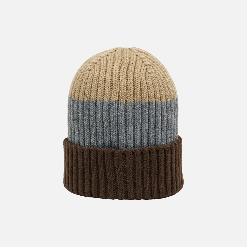 Cap YVAN MAN Coffee bean/Melange grey/Aluminum - image number 1 | GEOX