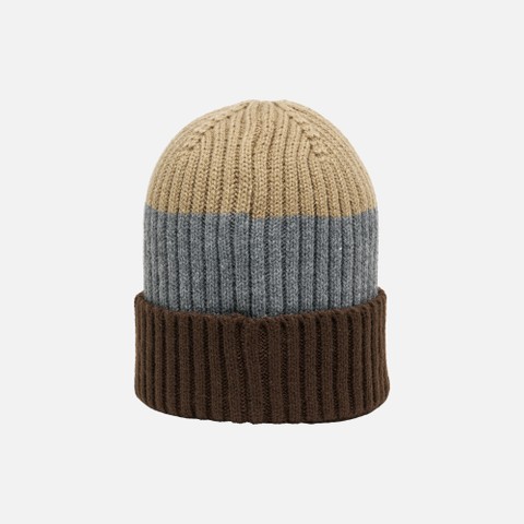 Cap YVAN MAN Coffee bean/Melange grey/Aluminum - image number 1 | GEOX