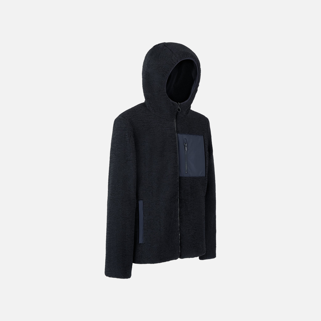 Sweat-shirt à capuche SWEATER HOMME Bleu nuit - image number 4 | GEOX